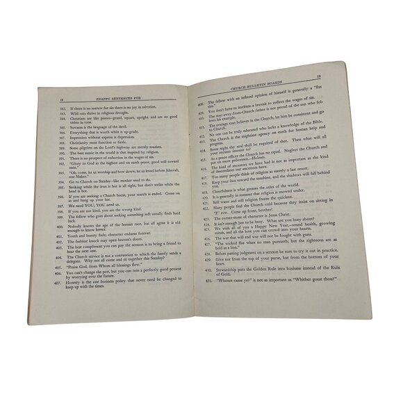 Two Vintage Snappy Sentences for Church Bulletin Board Books Paul E. Holdcraft - Picture 4 of 8